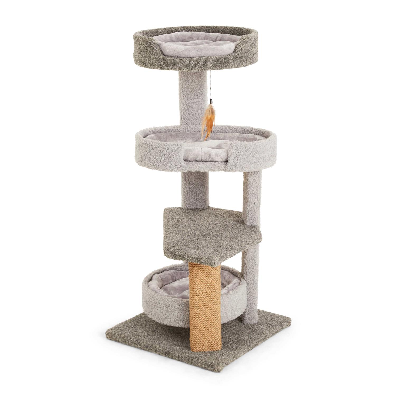EveryYay Lookout Loft 4-Level Cat Tree Perch with Beds - Healthber