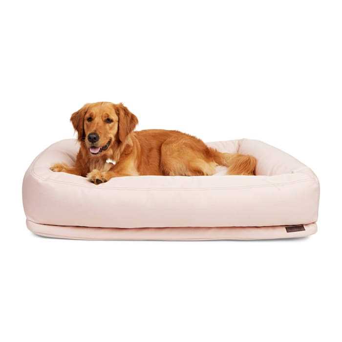 Reddy Durable Recycled Fabric Pink Dog Bed - Healthber