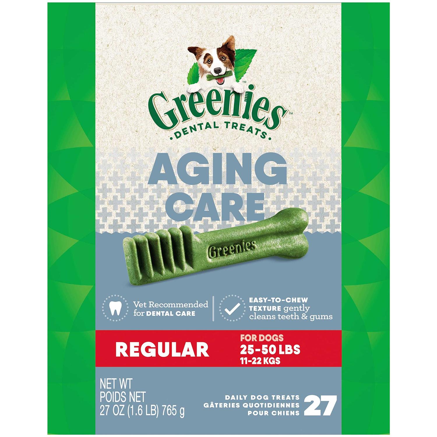 Greenies Aging Care Dental Dog Treats - Healthber