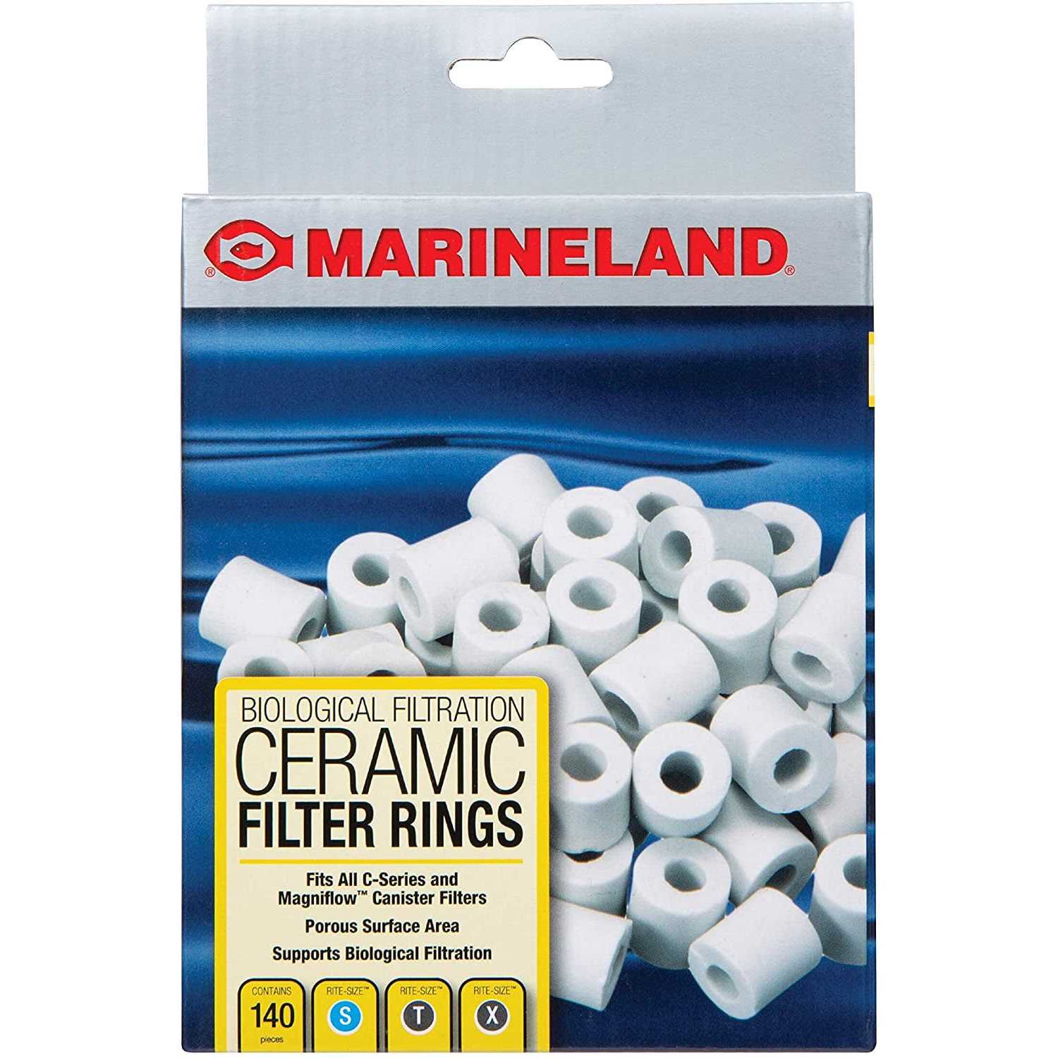 Marineland Biological Filtration Ceramic Filter Rings for C-Series & Magniflow Canister Filters - Healthber