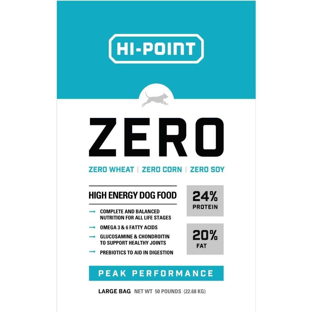 Hi Point Zero 24/20 High Energy Dog Food 50 lb - Healthber