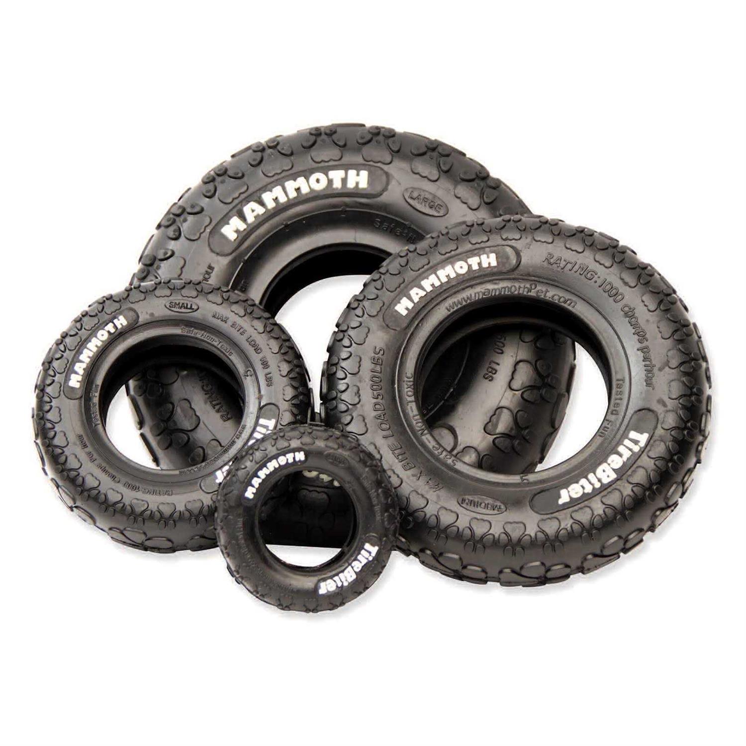 Mammoth TireBiter Rubber Tire Dog Toy Medium - Healthber
