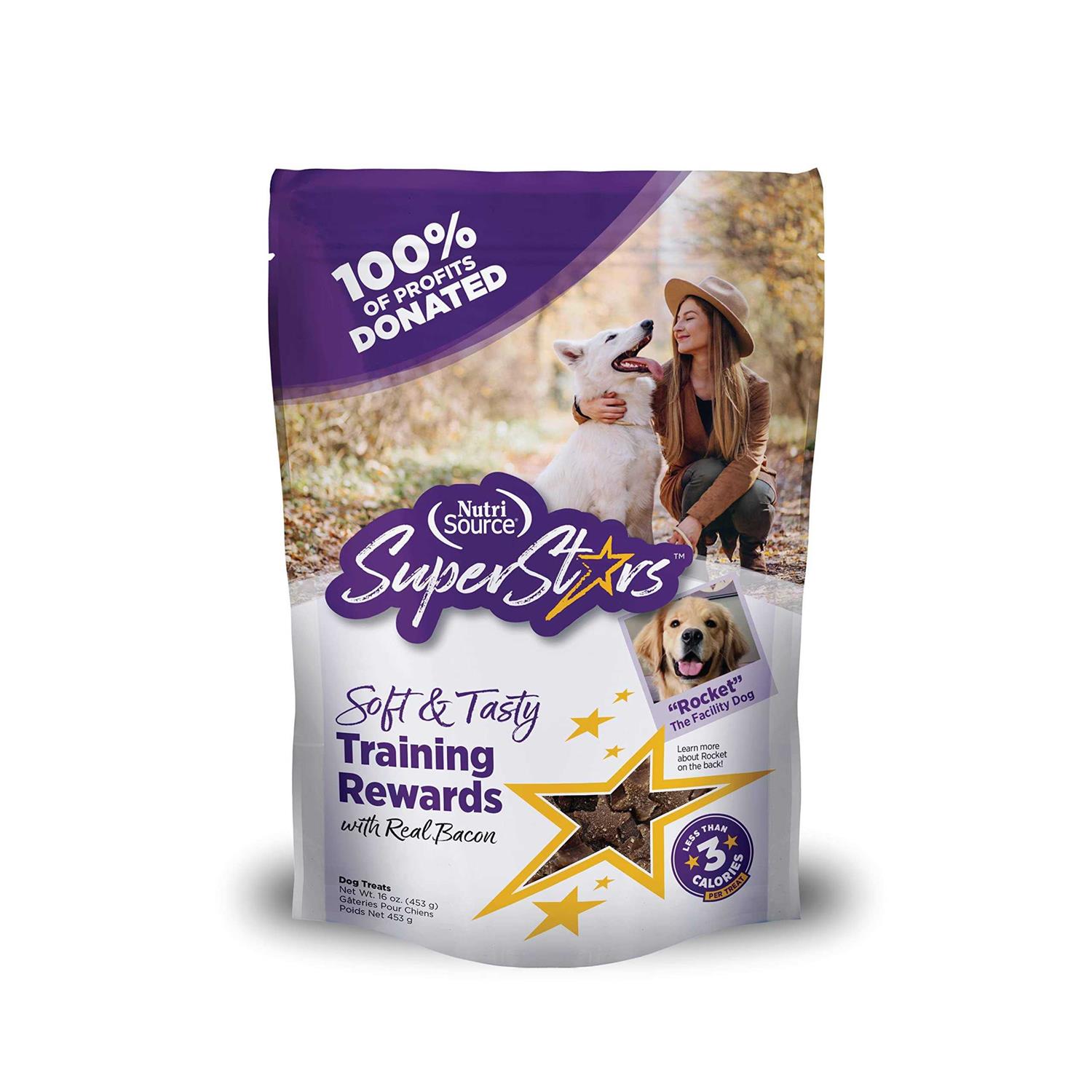NutriSource SuperStars Bacon Dog Training Treats - Healthber