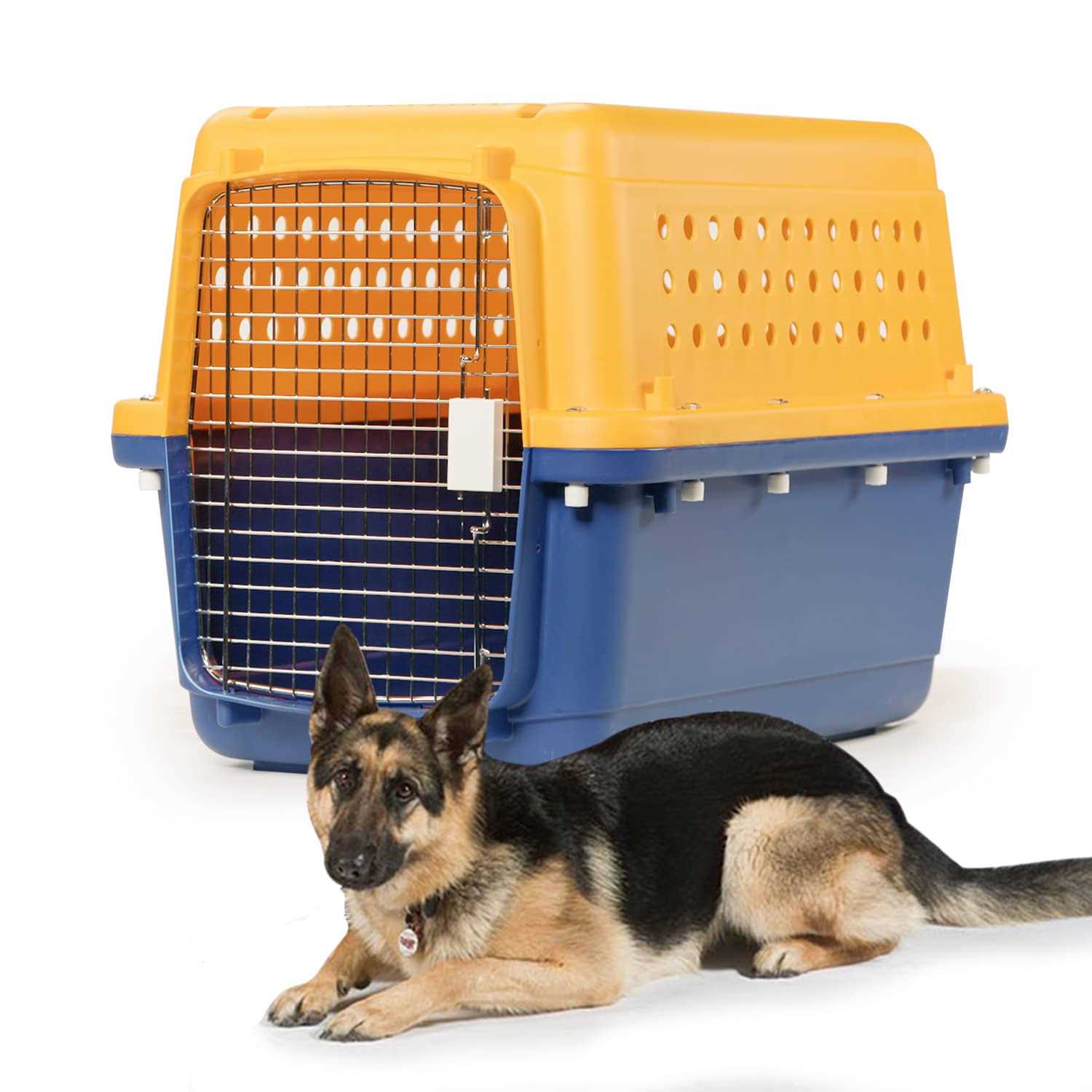 Pet-express Pet Crate Durable, Heavy Duty Dog Cat Kennel, Iata Airline Approved Pet Carrier, Pet Palace Dog Kennel, Travel Dog and Cat Crate - Healthber