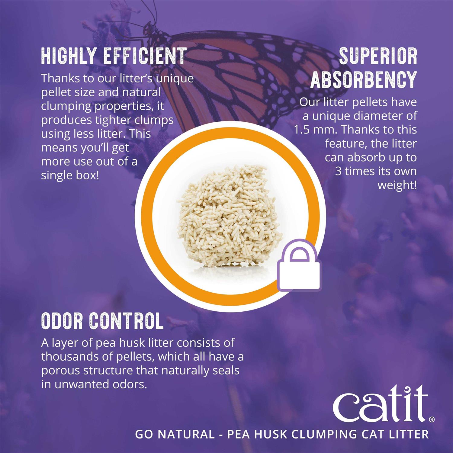Catit Go Natural Pea Husk Clumping Cat Litter - Healthber