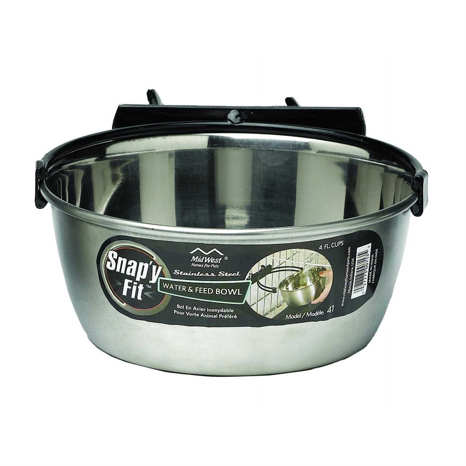 Midwest 1 Quart Snap’y Fit Stainless Steel Bowl - Healthber
