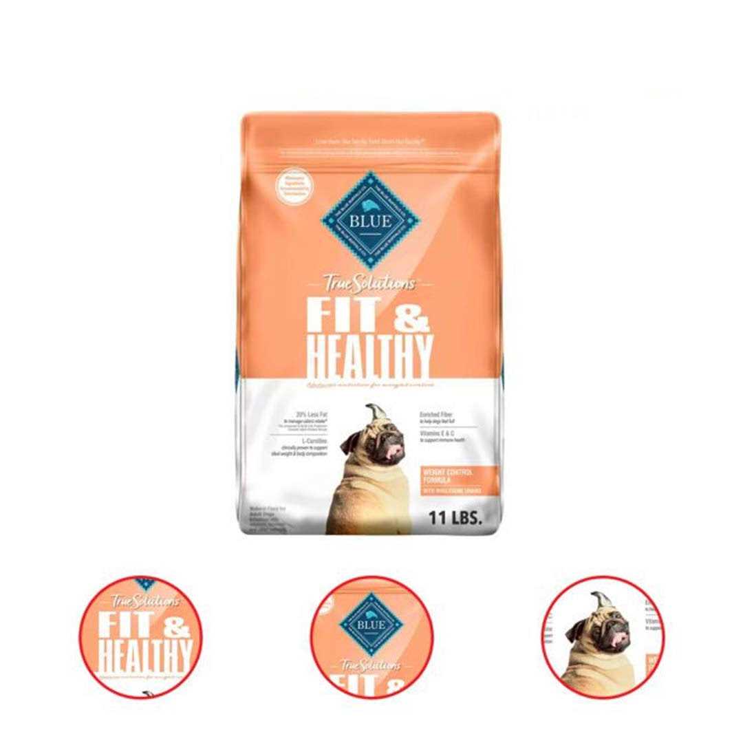 Blue Buffalo True Solutions Fit Healthy Weight Control Chicken Adult Dry Dog Food - Healthber