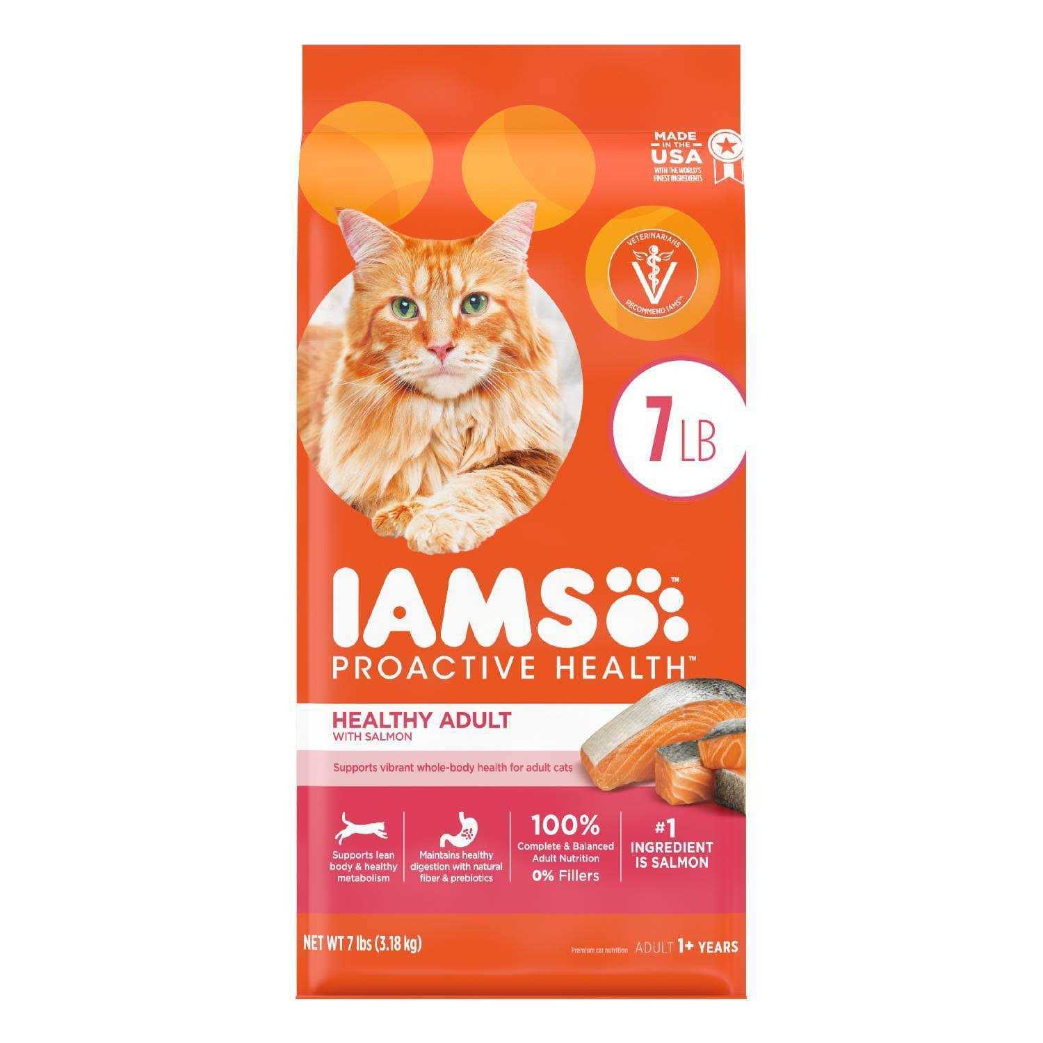 Iams Proactive Health Salmon Adult Dry Cat Food - Healthber