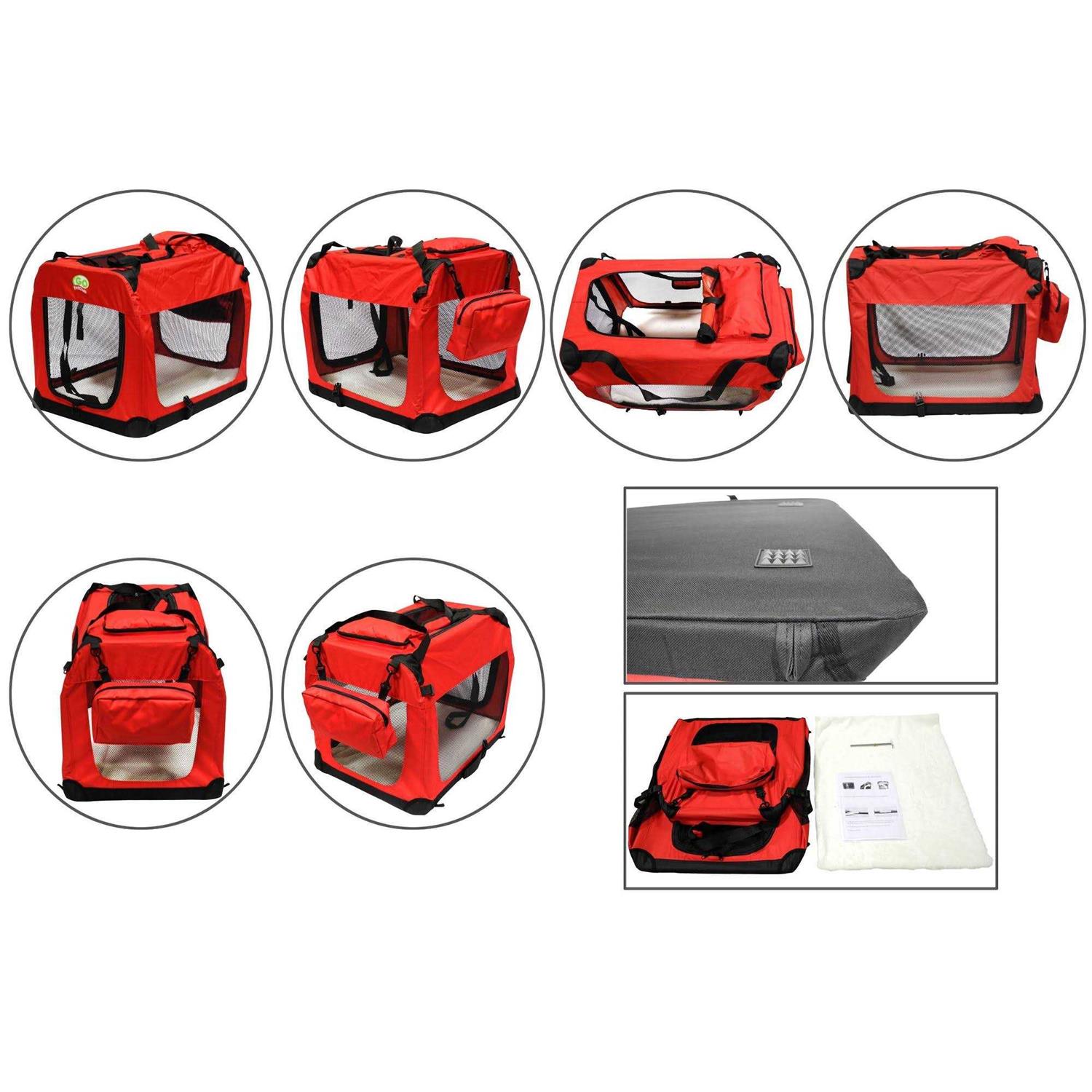 Go Pet Club Foldable Soft Crate Pet Carrier - Healthber