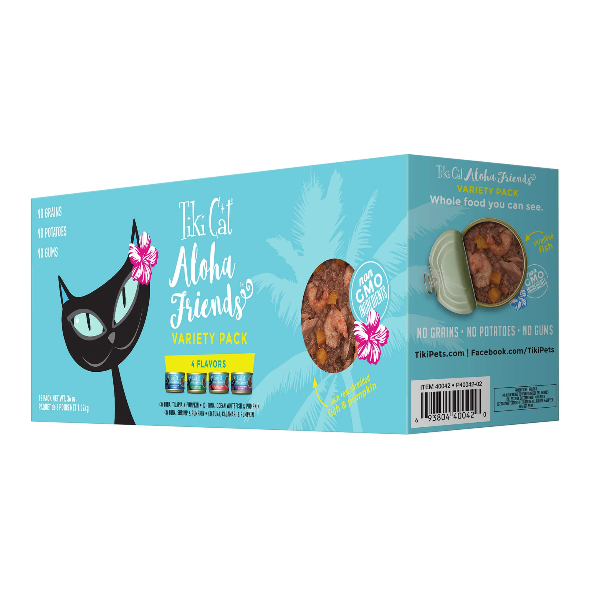 Tiki Cat Aloha Friends Wet Cat Food, Variety Pack, 3 oz Cans, 12 ct - Healthber