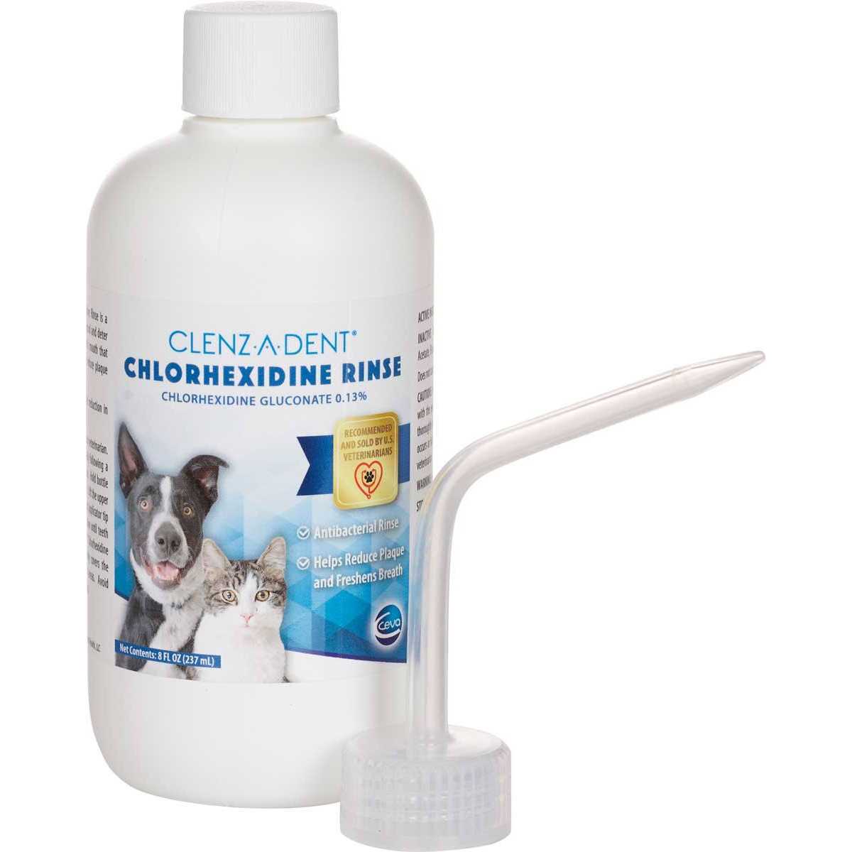 Sogeval Clenz-a-dent Chlorhexidine Rinse 8oz Bottle - Healthber