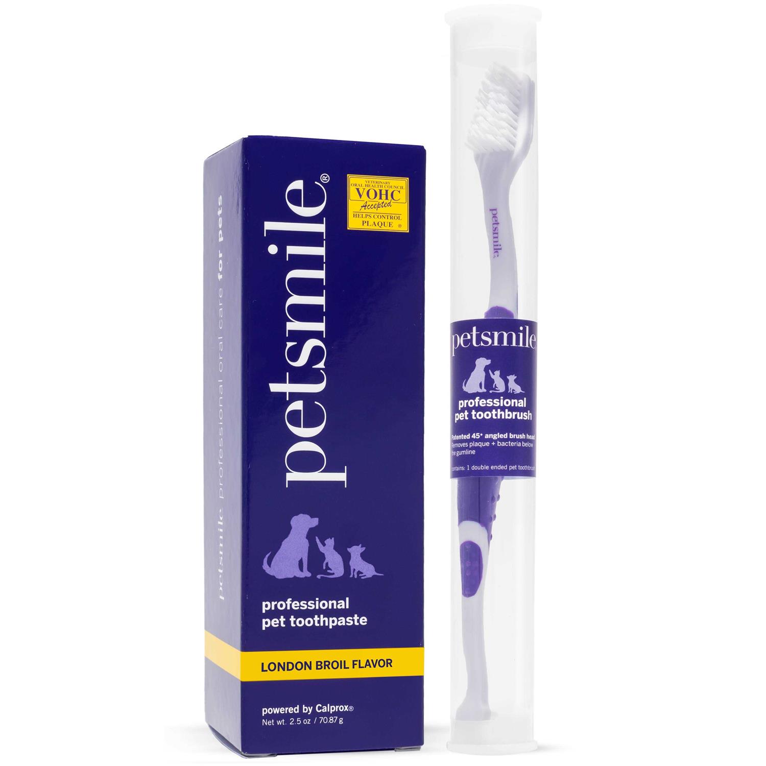 Petsmile Professional Pet Brushing Kit Cat & Dog Dental Care - Healthber