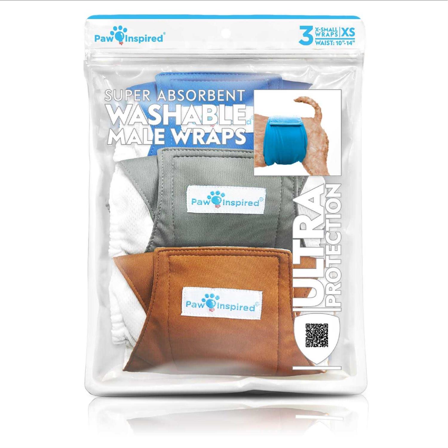Paw Inspired Male Dog Wraps Washable Belly Band for Dogs - Healthber