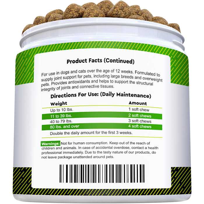 StrellaLab Glucosamine Chews, for Dogs and Cats - Healthber