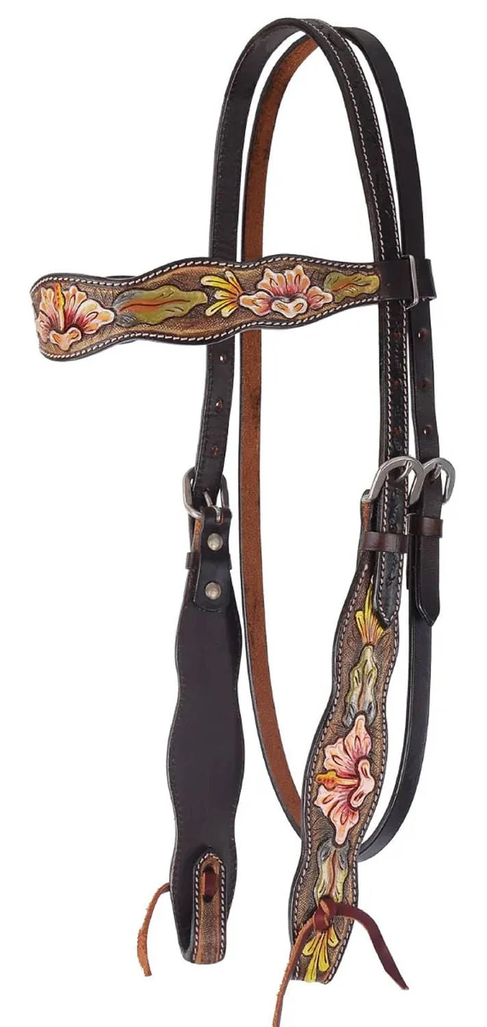 Circle Y Texas Grace Browband Headstall, Full - Healthber