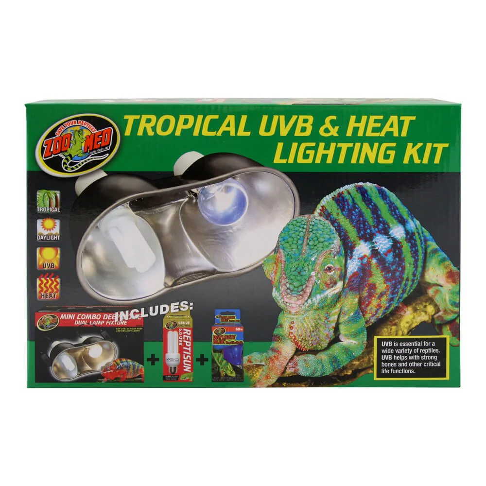 Tropical UVB and Heat Lighting Kit - Healthber