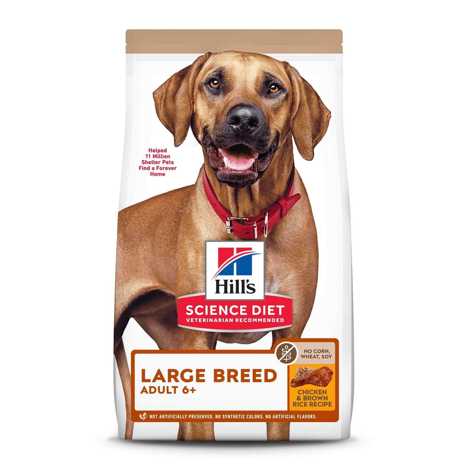 Hill’s Science Diet Adult 6+ Large Breed No Corn, Wheat or Soy Dry Dog Food - Healthber