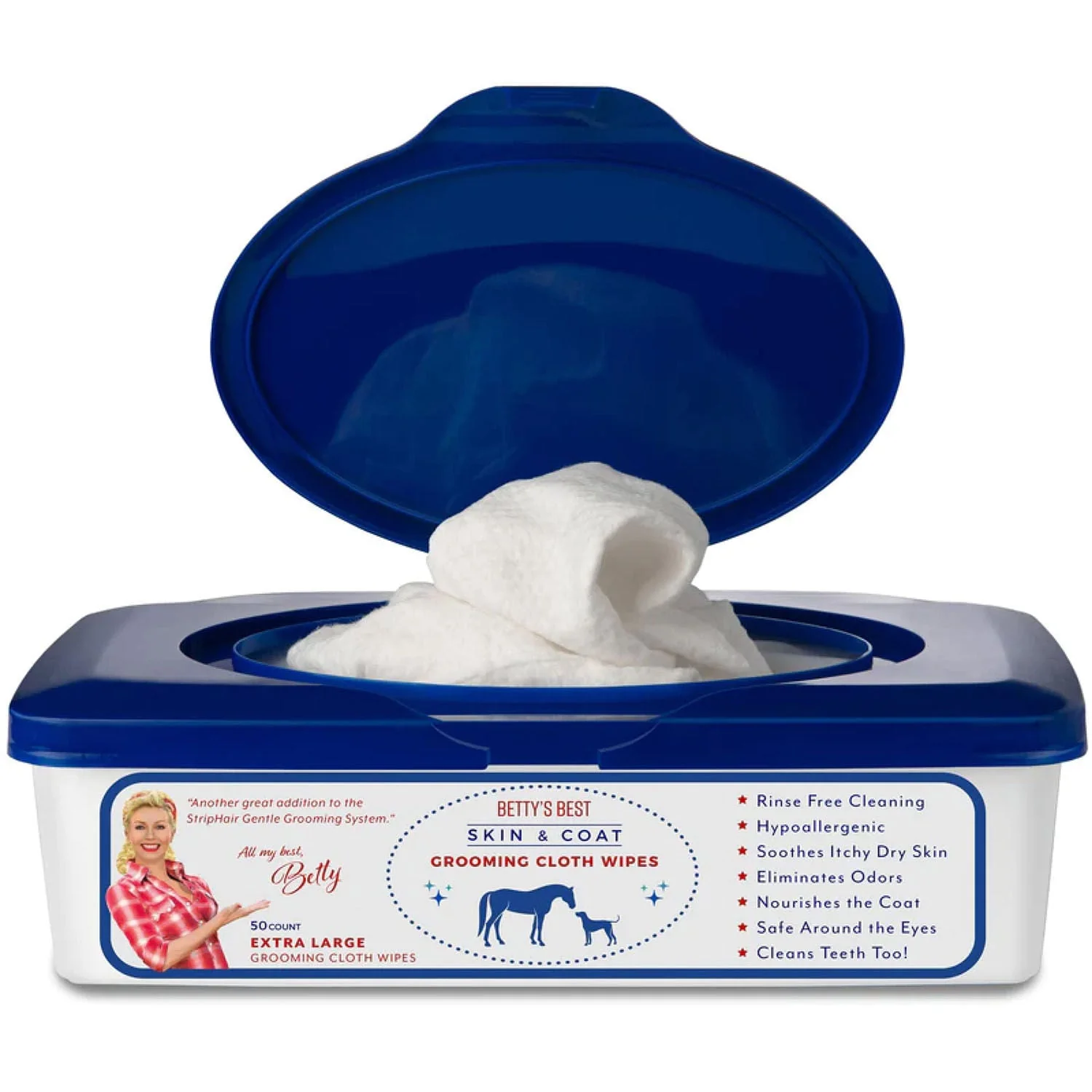 Betty's Best Skin & Coat Cloth Wipes - Healthber