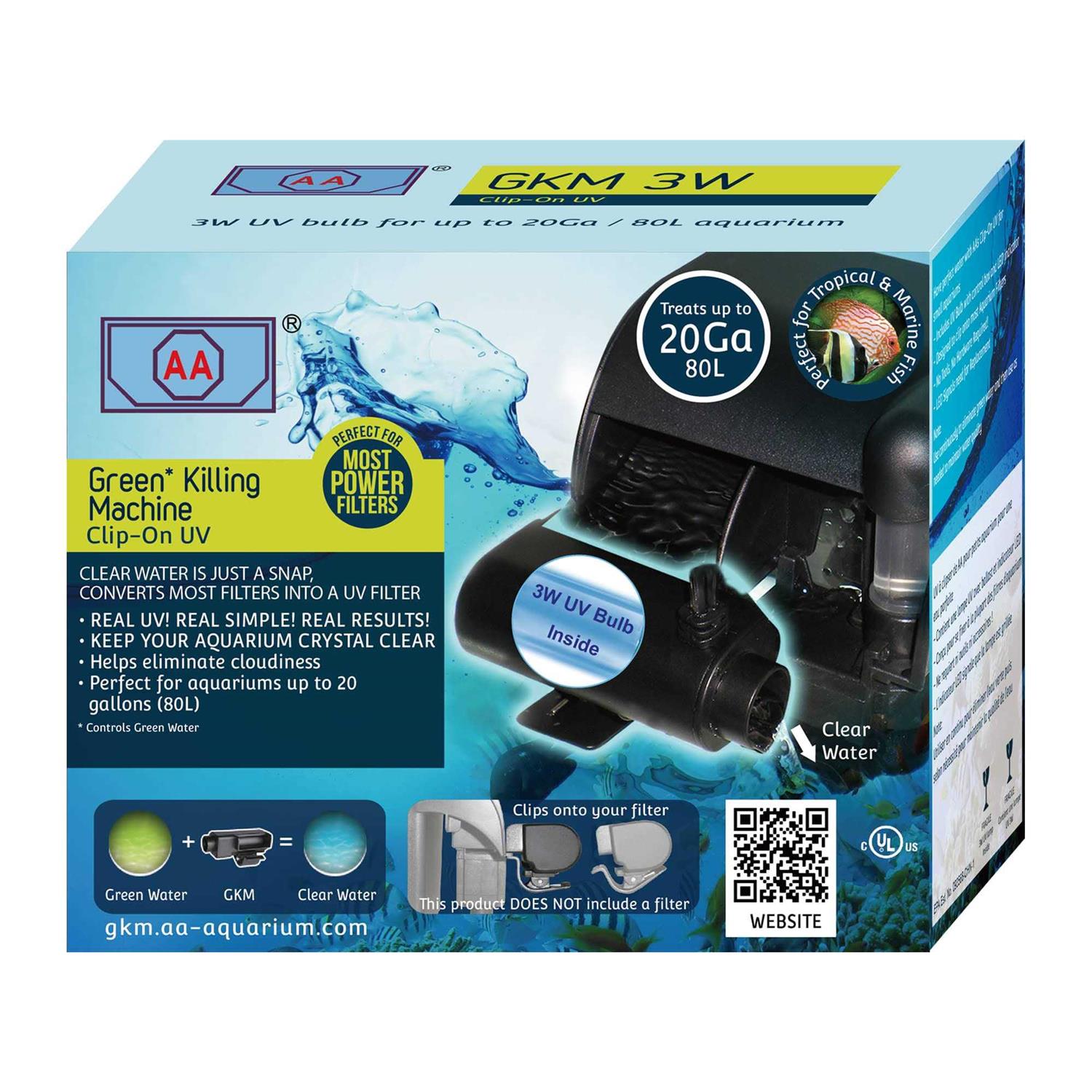 AA Aquarium Green Killing Machine Clip-On UV System - Healthber