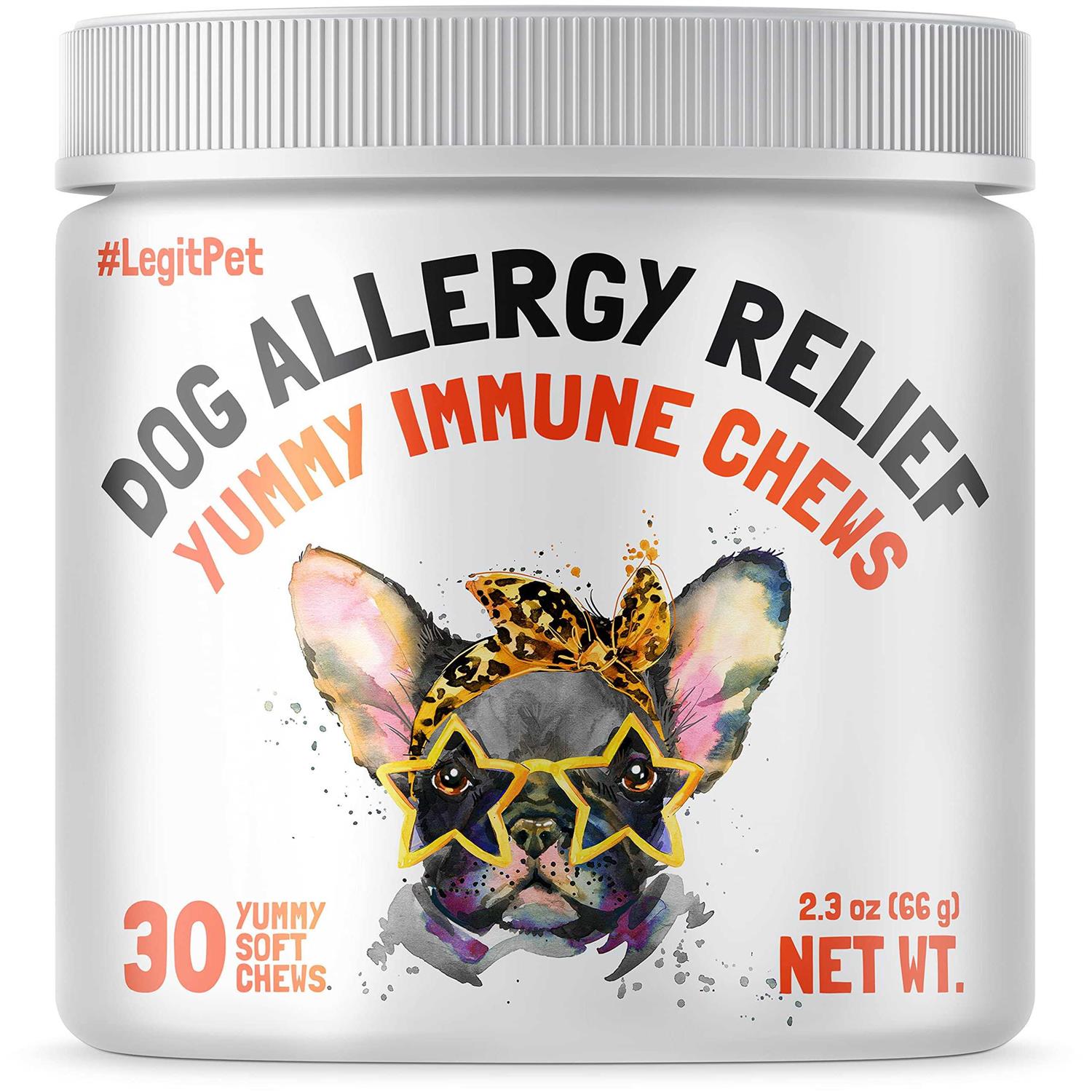 Legitpet Allergy Relief Chews for Dogs & Immune Support with Kelp Colostrum & Bee Pollen - Healthber