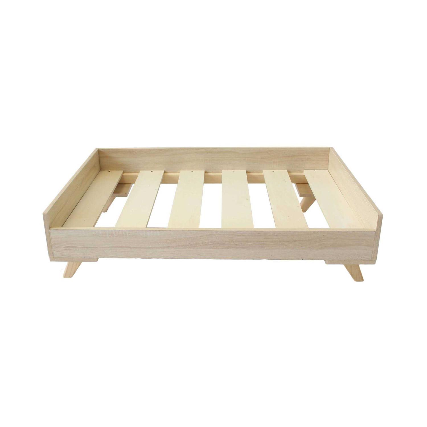 Midlee Raised Wooden Dog Bed Frame - Healthber