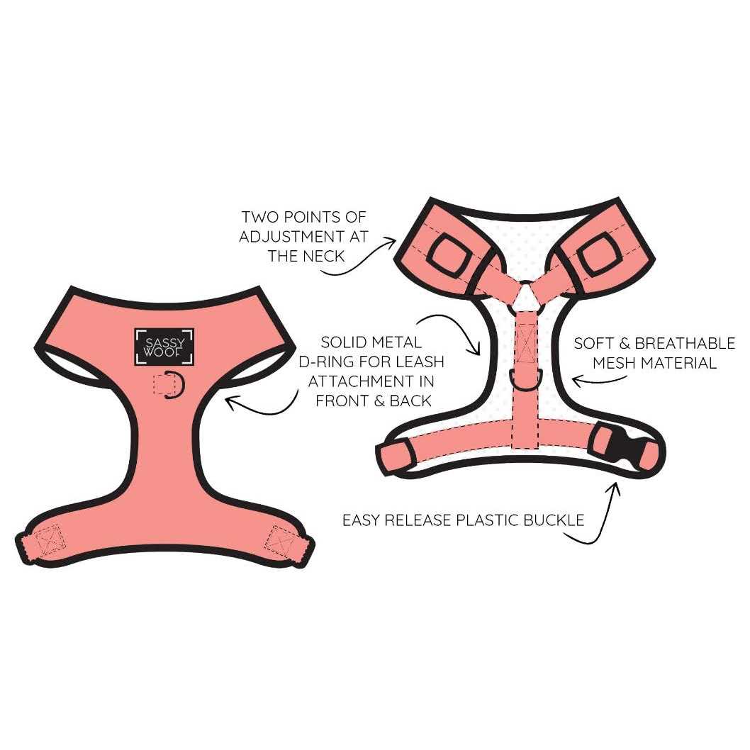 Adjustable Harness Sassy Woof - Healthber