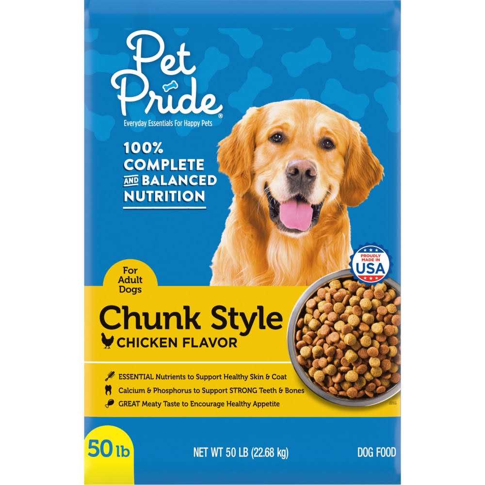 Pet Pride Chunk Style Dry Dog Food - Healthber