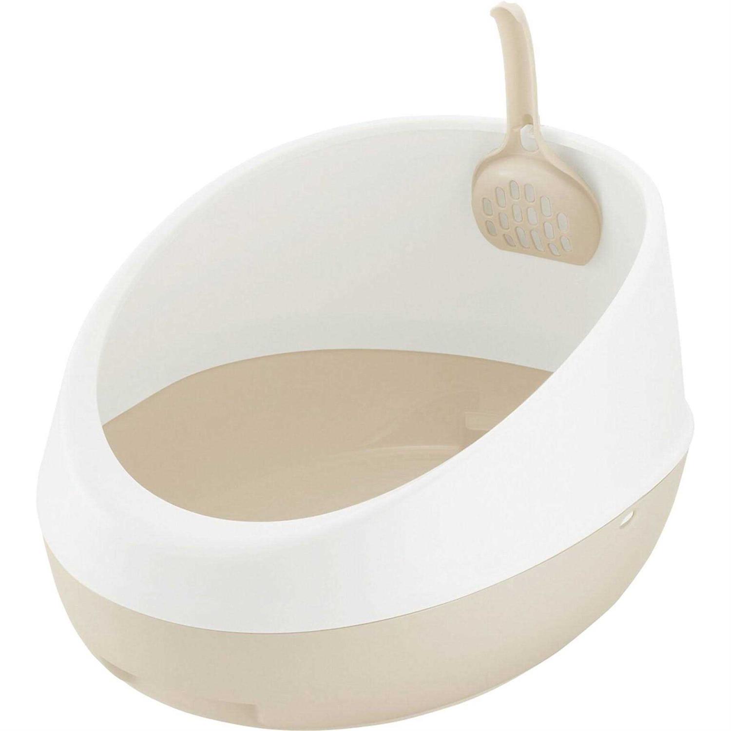 Richell PAW Trax Rimmed Cat Litter Pan - Healthber