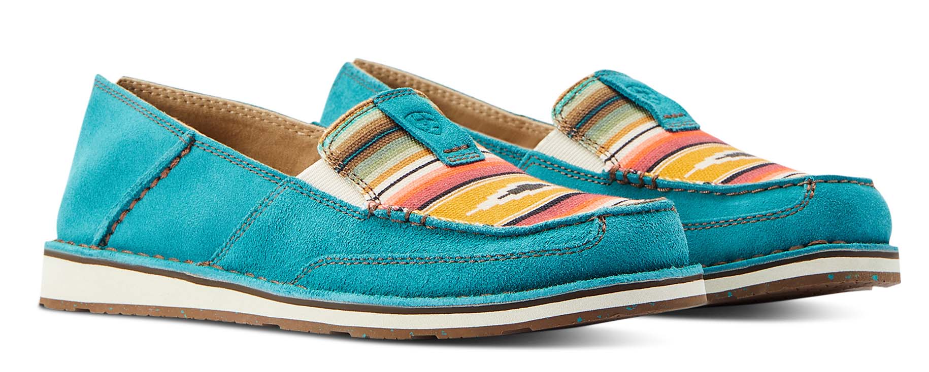 Ariat Women's Cruisers, Teal & Suede - Healthber