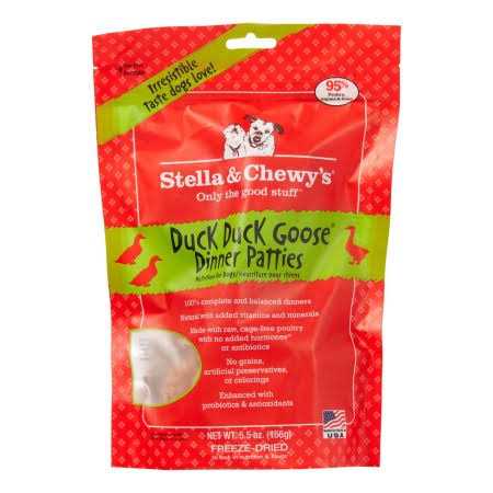Stella & Chewy’s Duck Duck Goose Dinner Patties Freeze-Dried Dog Food - Healthber
