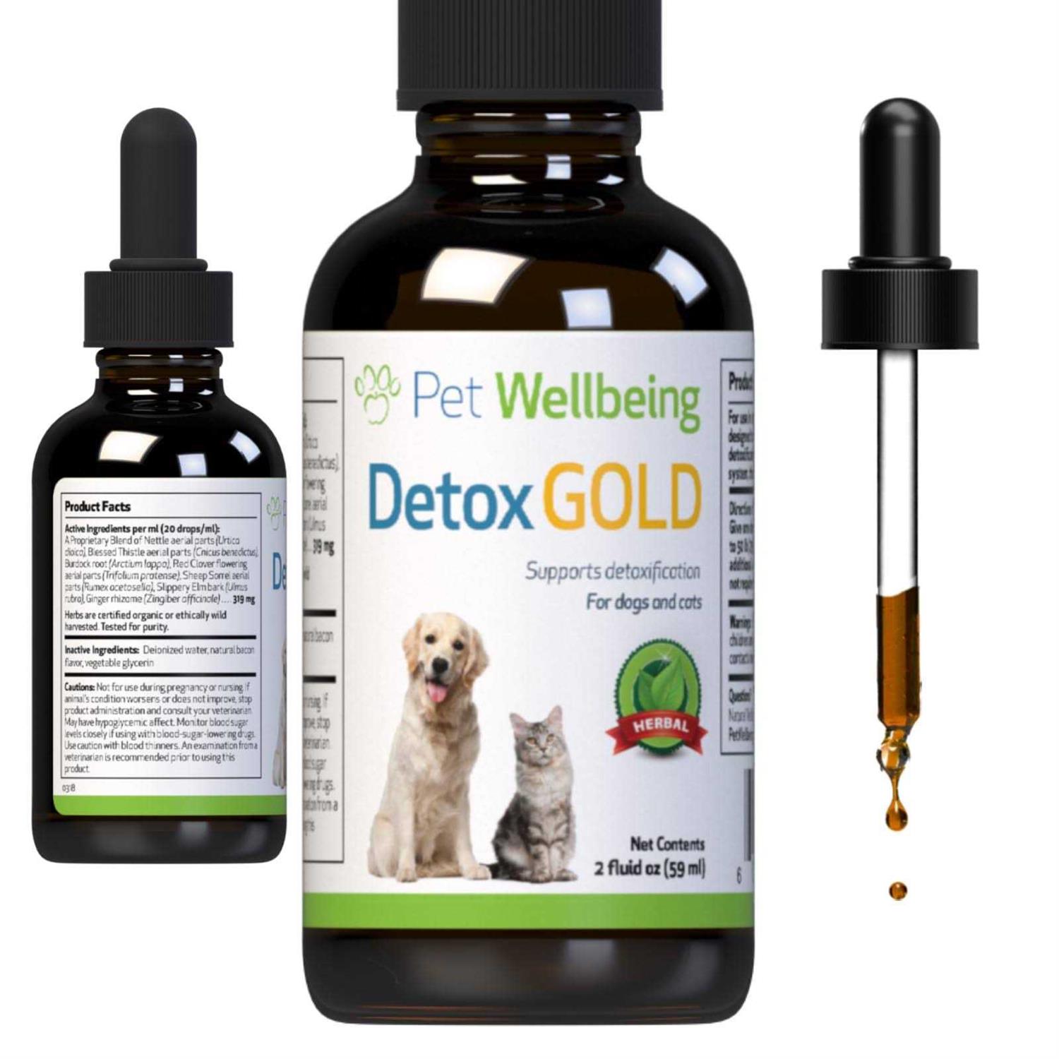 Pet Wellbeing Detox Gold - Healthber