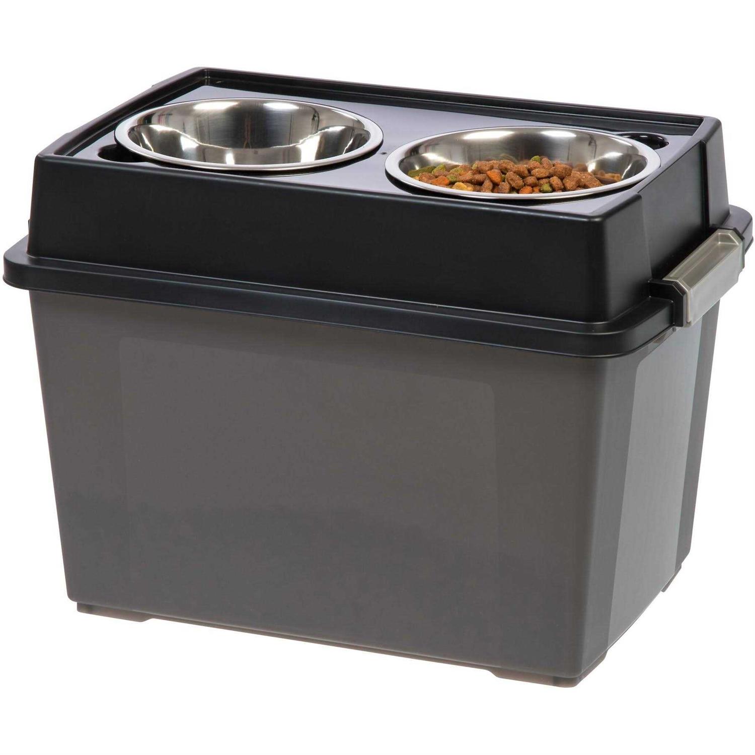 Iris Elevated Feeder with Airtight Storage - Healthber