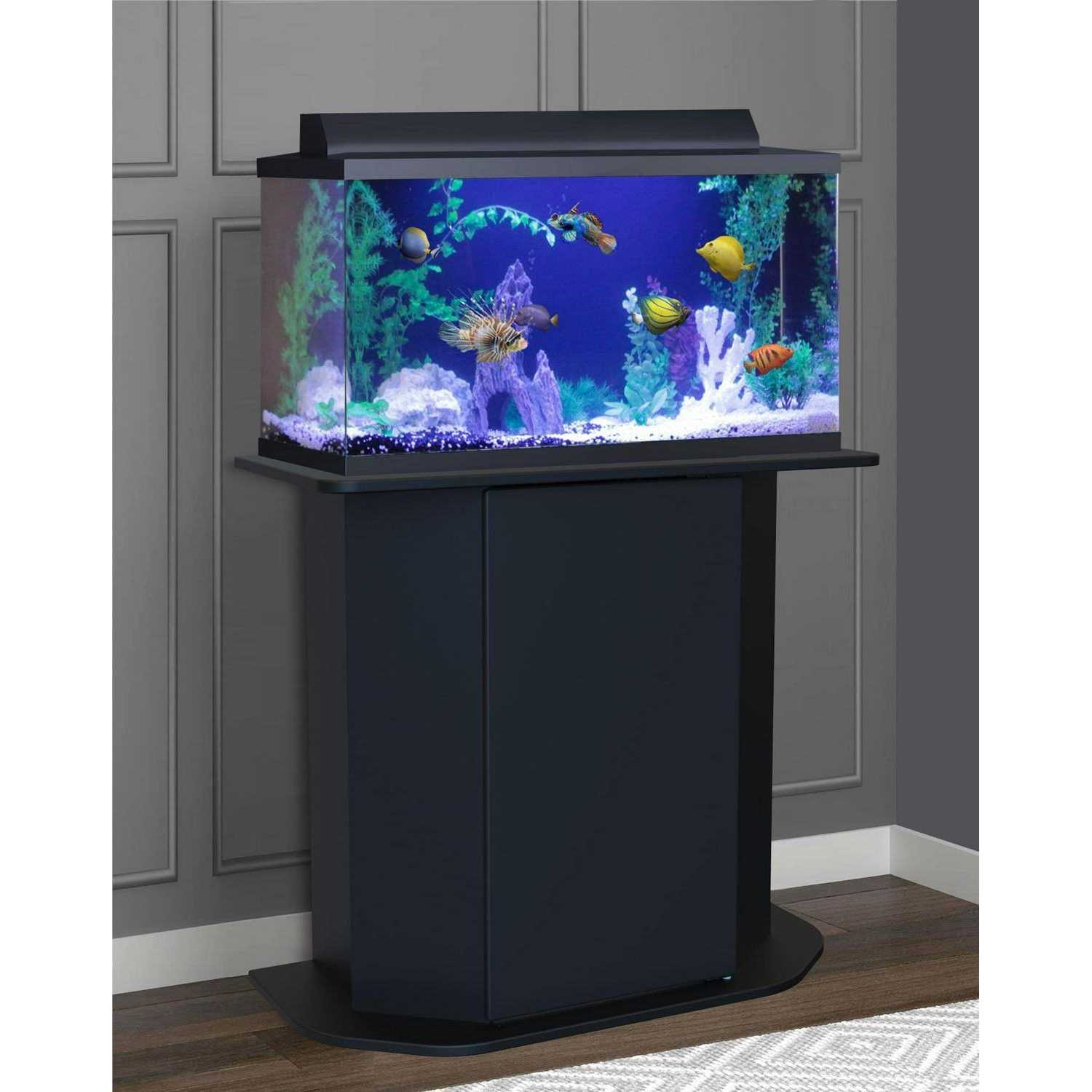 Aqua Culture Wood 20-29 Gallon Aquarium Stand - Healthber