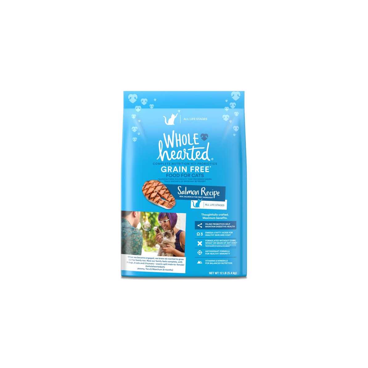 WholeHearted Grain Free Salmon Formula Dry Cat Food - Healthber