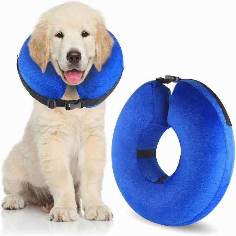 Cowin Protective Inflatable Cone Collar for Dogs and Cats Soft Pet Recovery E-Collar Cone Small Medium Large Dogs - Healthber