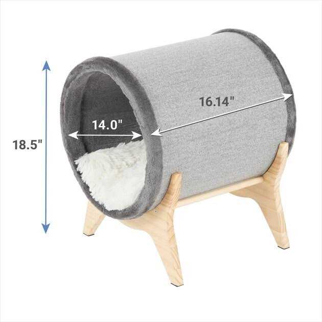 Frisco Modern Elevated Tunnel Cat Bed - Healthber