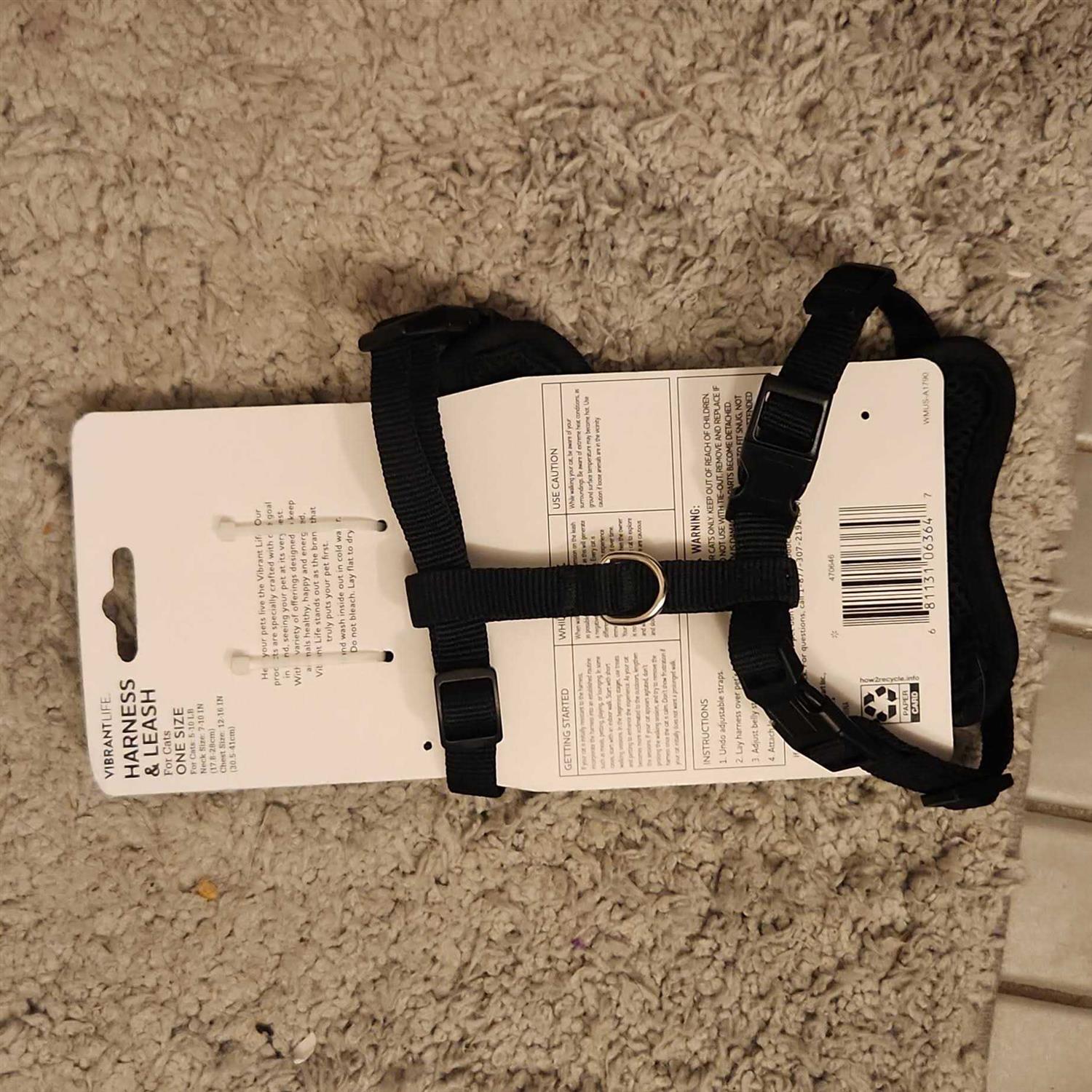 Vibrant Life Mesh Cat Harness & Leash Set - Healthber
