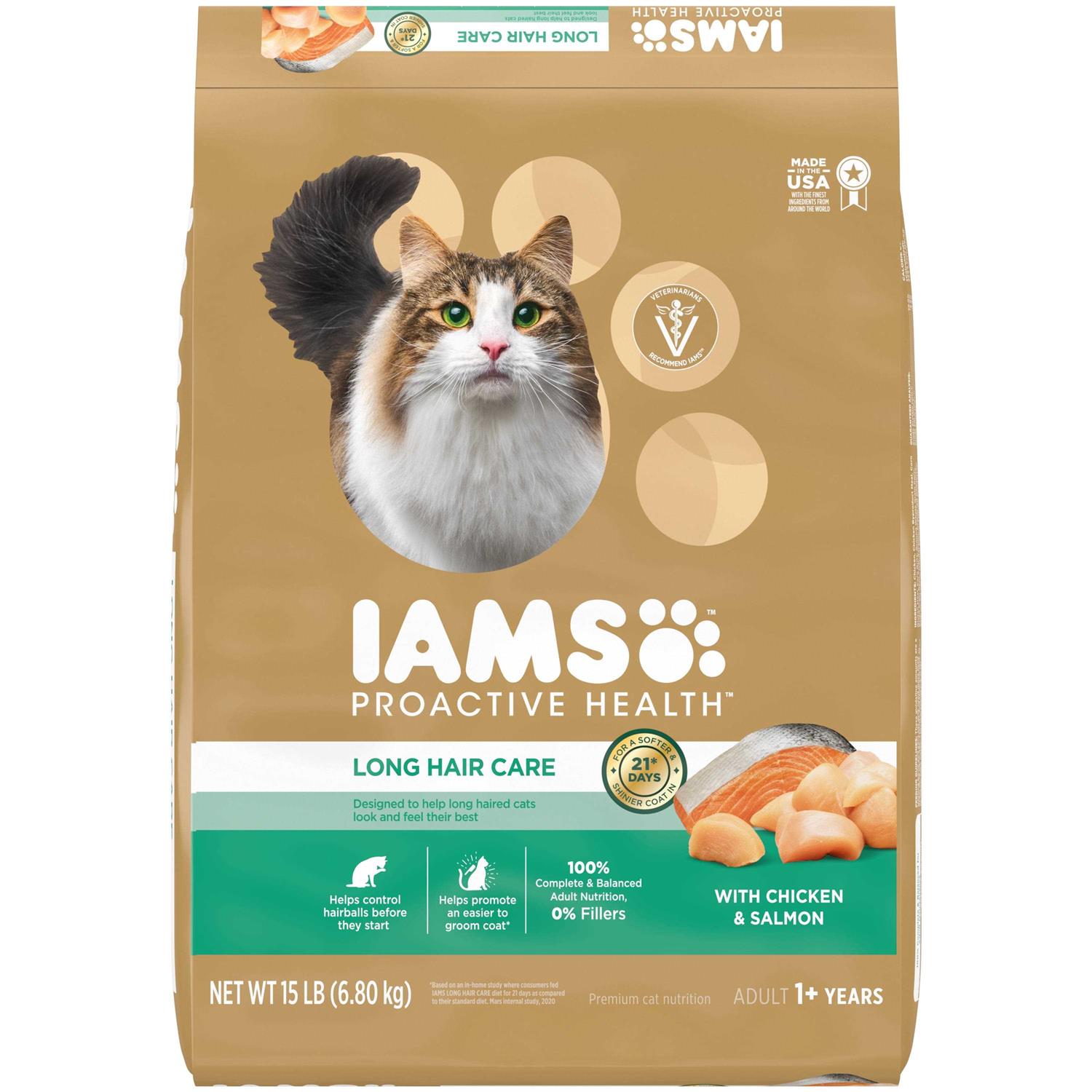 Iams Proactive Health Care Salmon Adult Dry Cat Food - Healthber