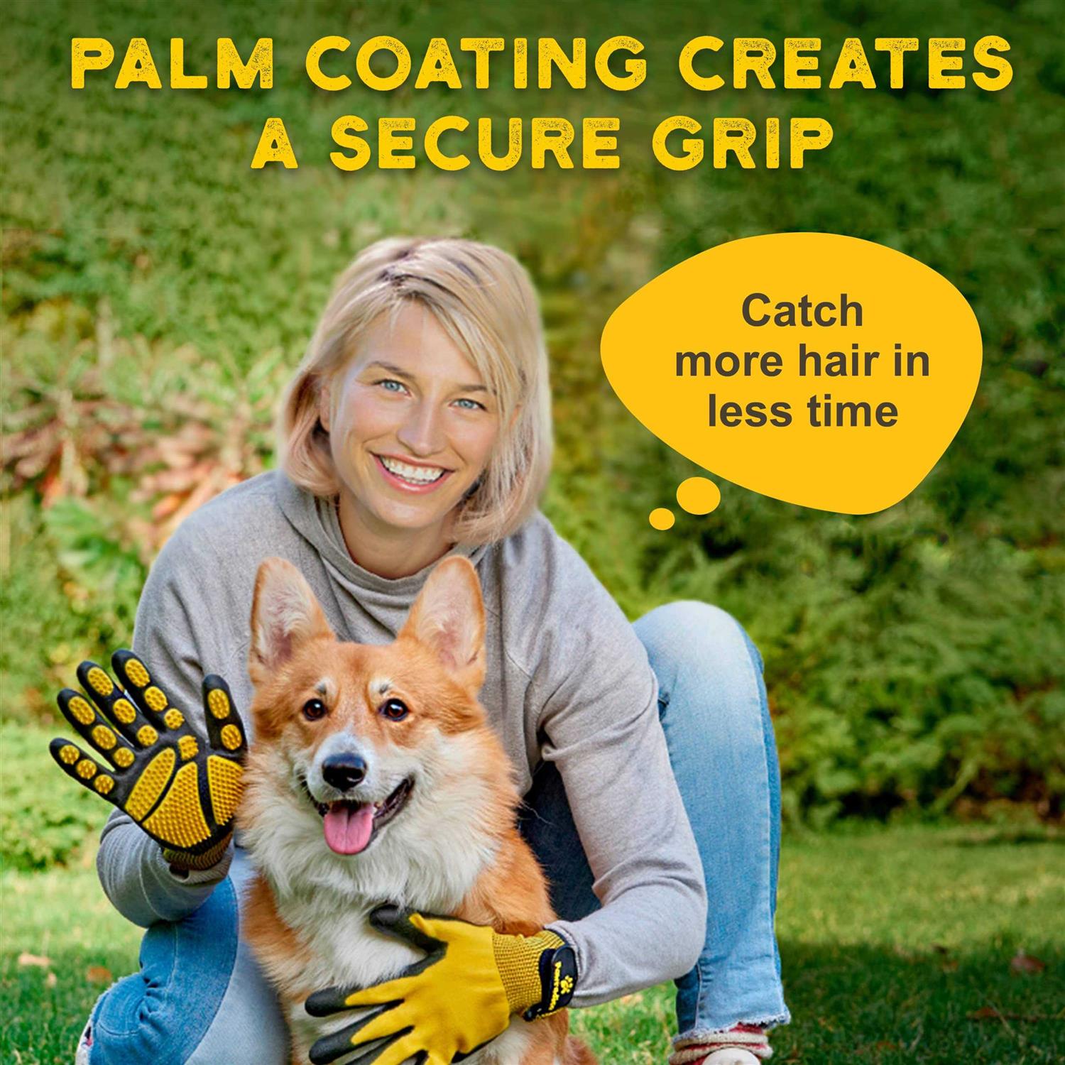 Pawradise Pet Grooming and Bathing Gloves Effective Pet Hair Remover for Cats - Healthber