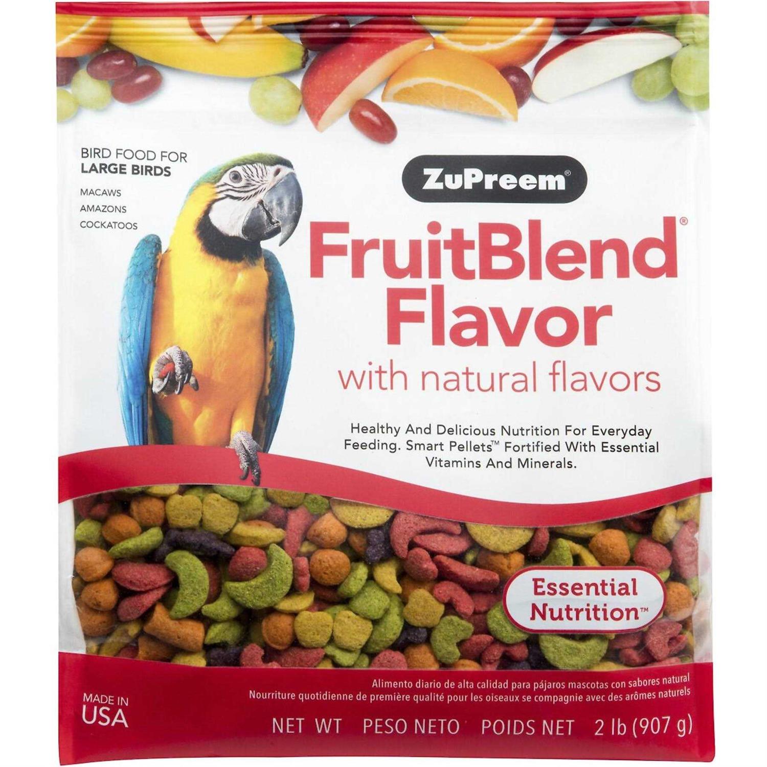 Zupreem FruitBlend Flavor Bird Food Large - Healthber