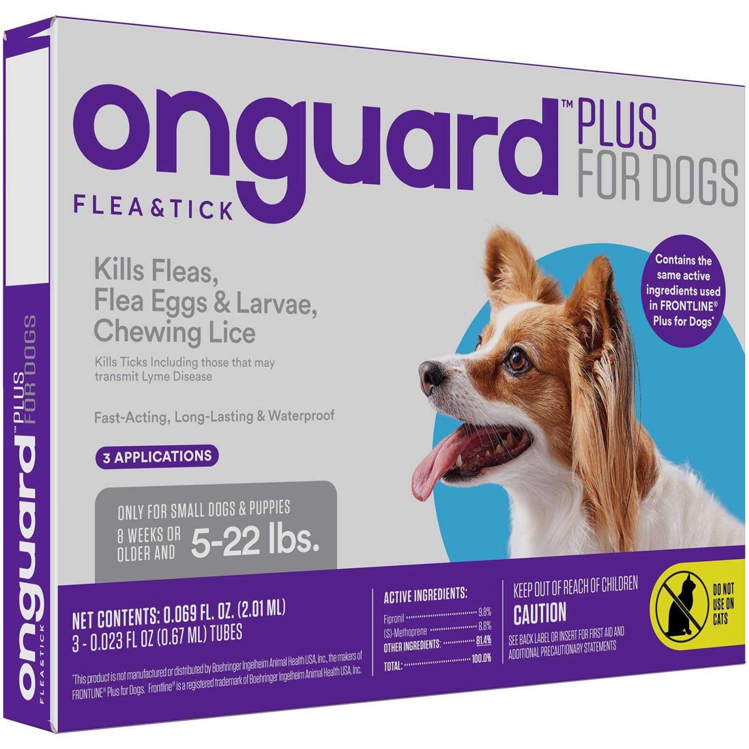 Onguard Plus Flea & Tick Spot Treatment for Dogs - Healthber