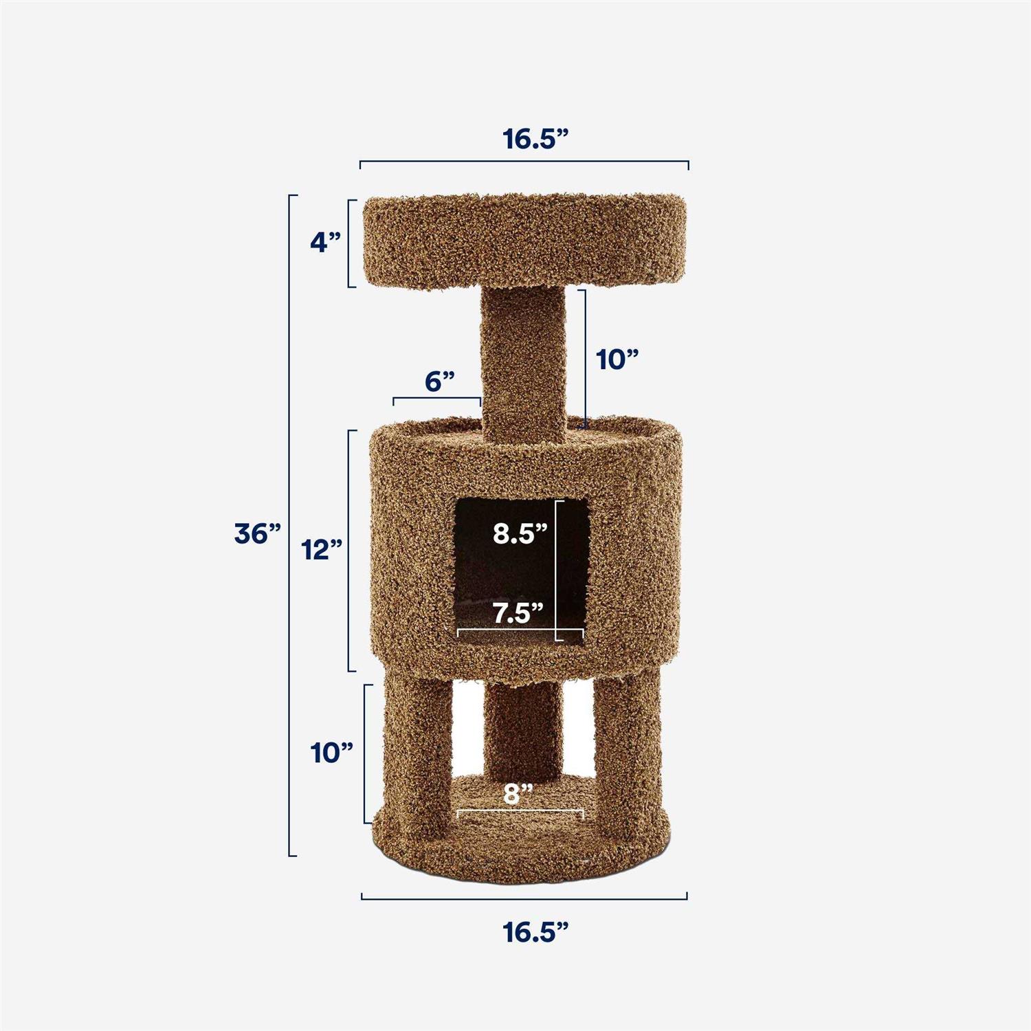 EveryYay Lookout Loft 3-Level Cat Tree with Condo for Large Cats - Healthber