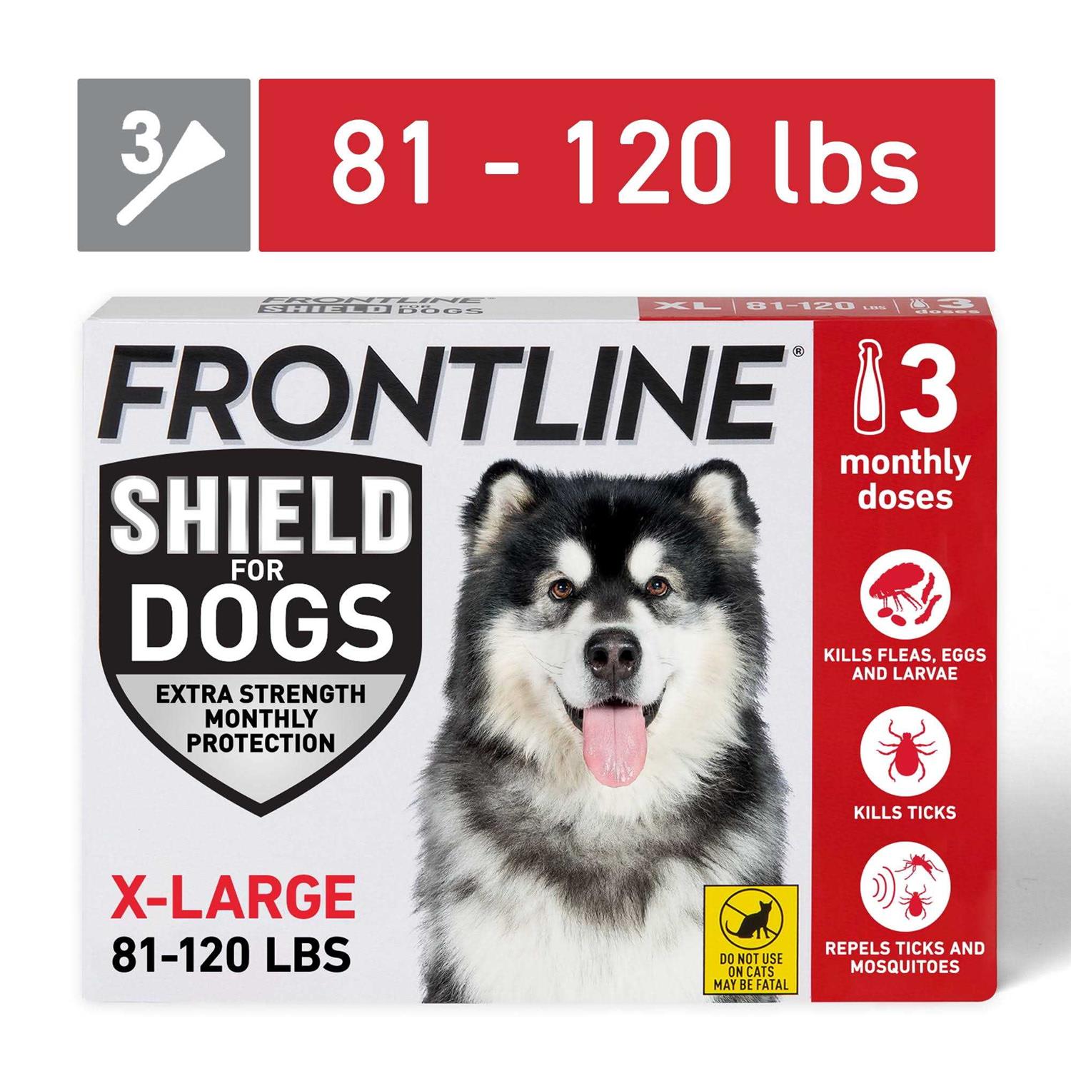 Frontline Shield for Dogs Flea & Tick Treatment - Healthber