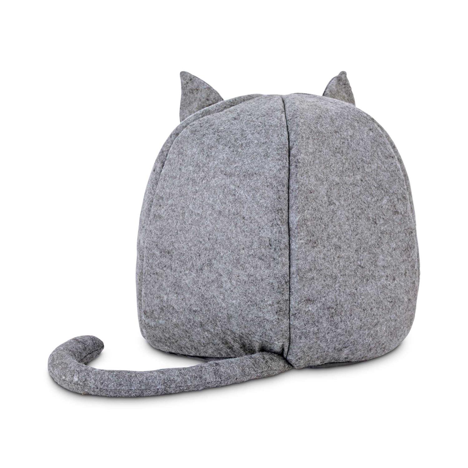 EveryYay Snooze Fest Fellow Feline Hooded Igloo Cat Bed - Healthber