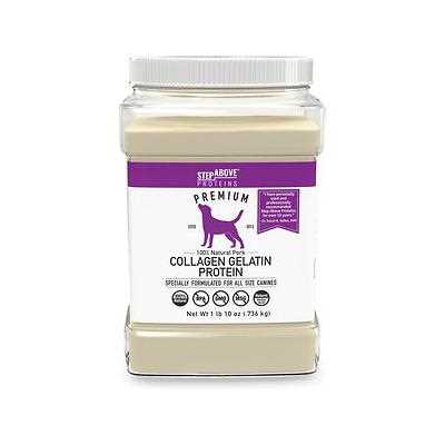 Step Above Proteins Natural Pork Collagen Gelatin Protein Dog Supplement, 26-oz bottle - Healthber