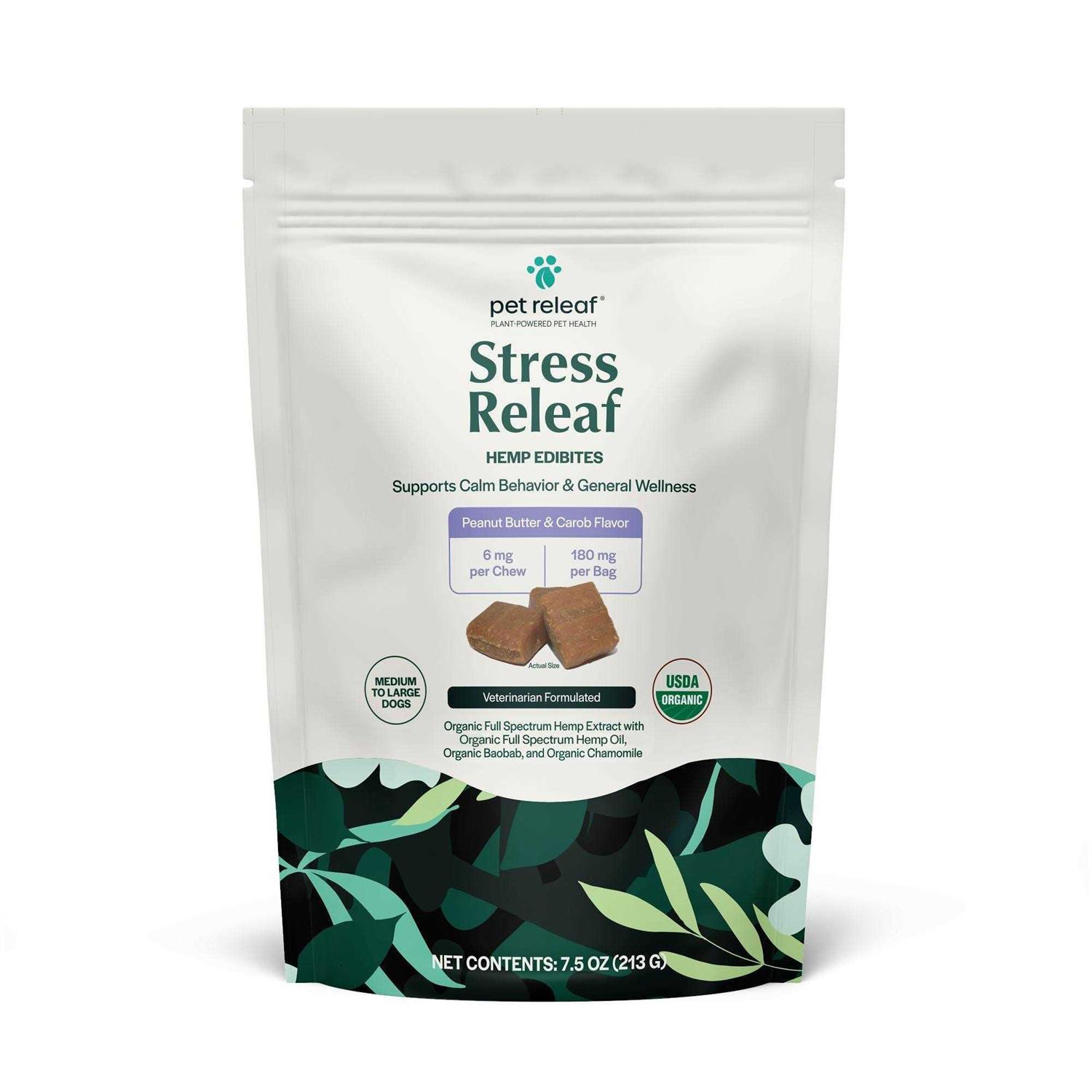Pet Releaf Stress Releaf Peanut Butter Carob - Healthber
