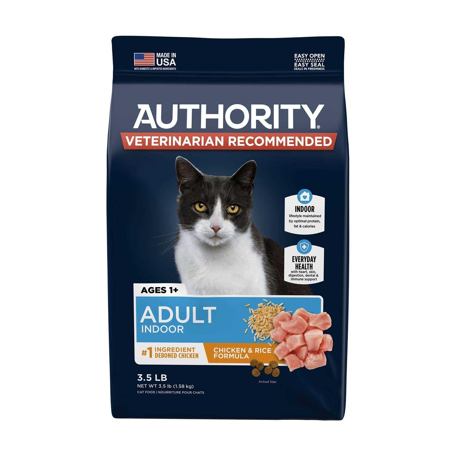 Authority Everyday Health Cat Dry Food Chicken and Rice - Healthber