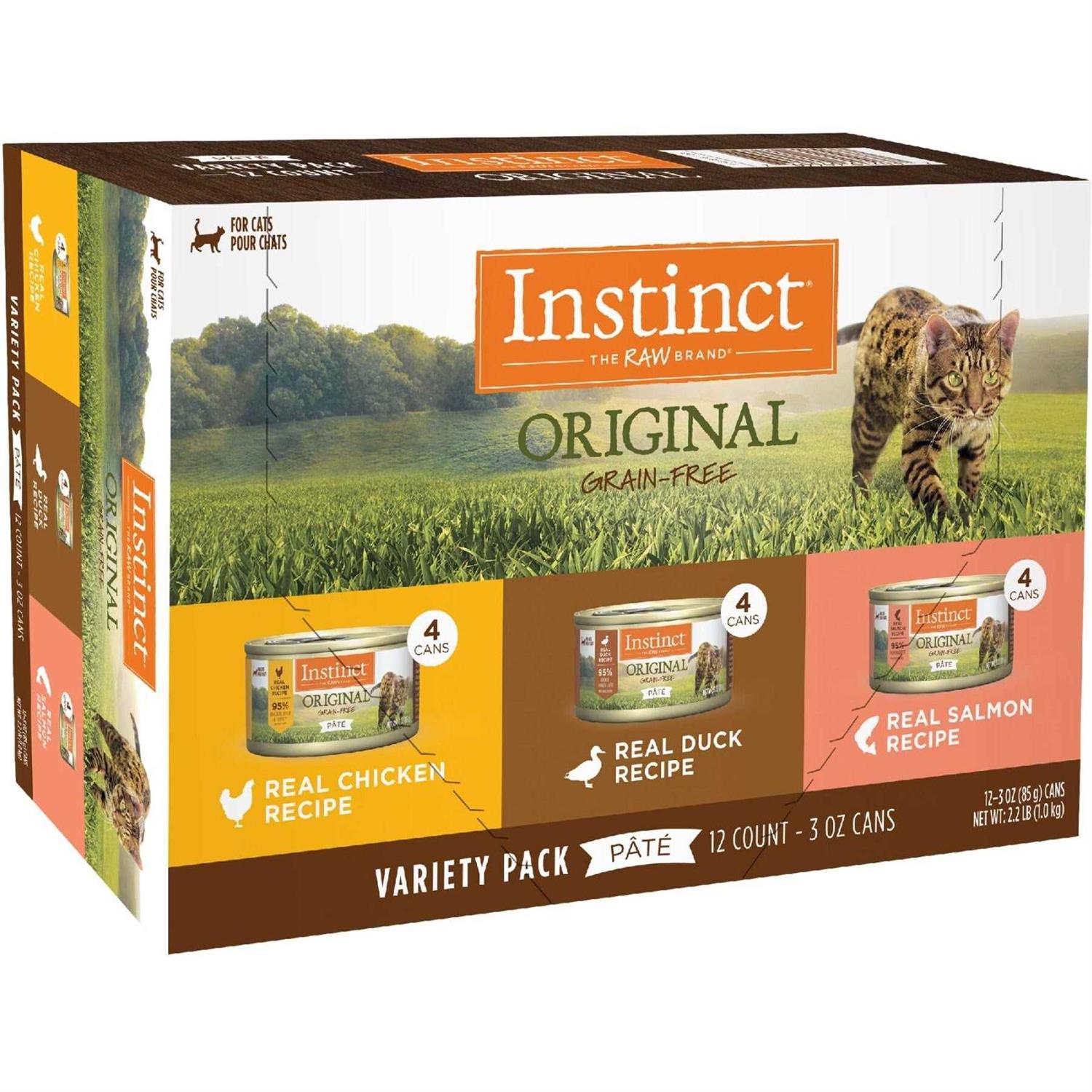 Instinct Grain-Free Recipe Variety Pack Canned Cat Food - Healthber