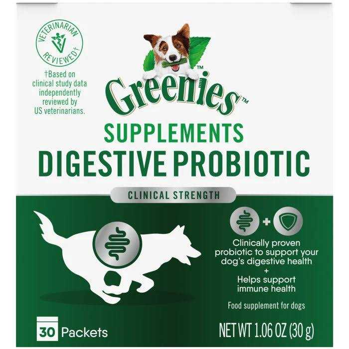 Greenies Digestive Probiotic Supplement Powder for Dogs - Healthber