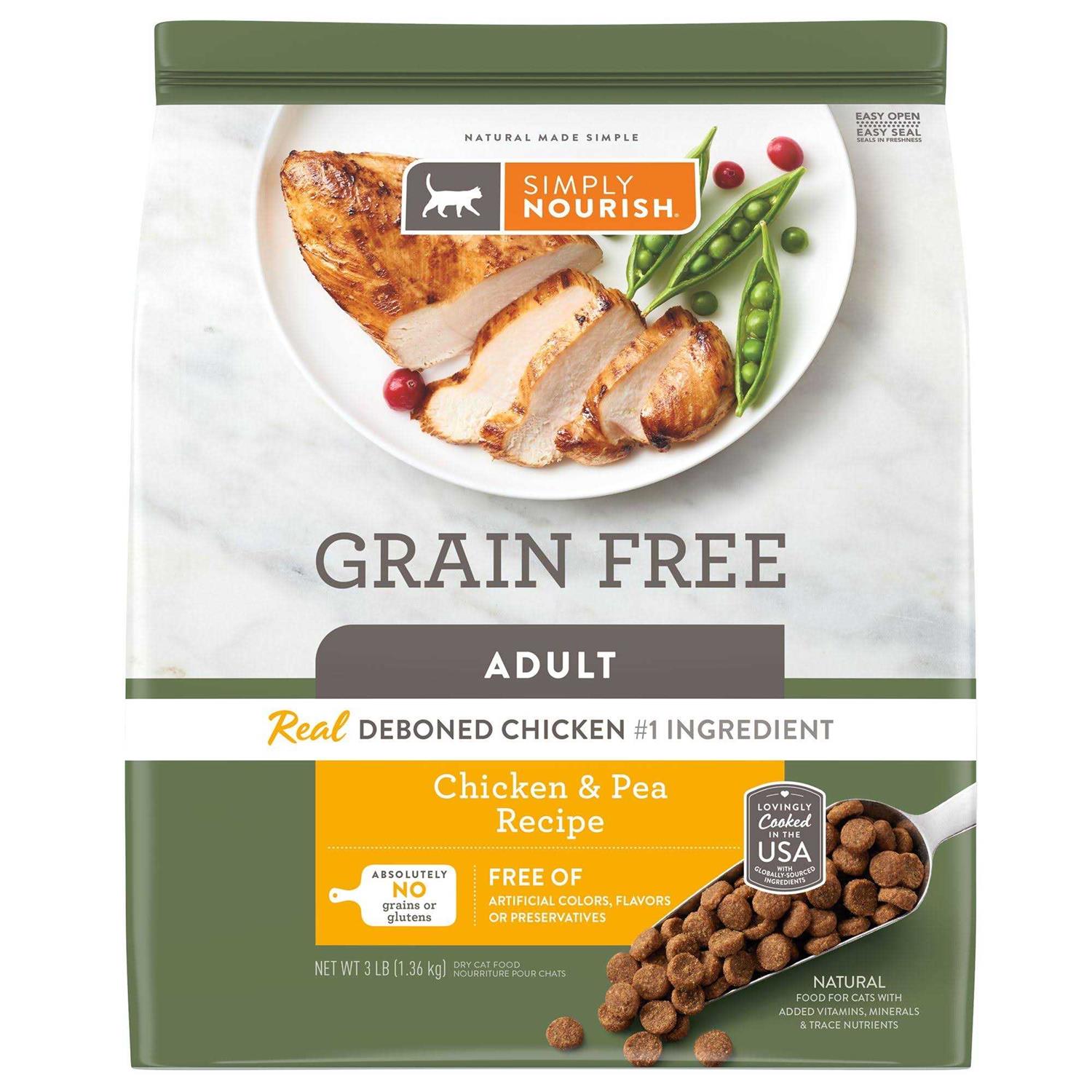 Simply Nourish Original Cat Dry Food Chicken and Pea - Healthber